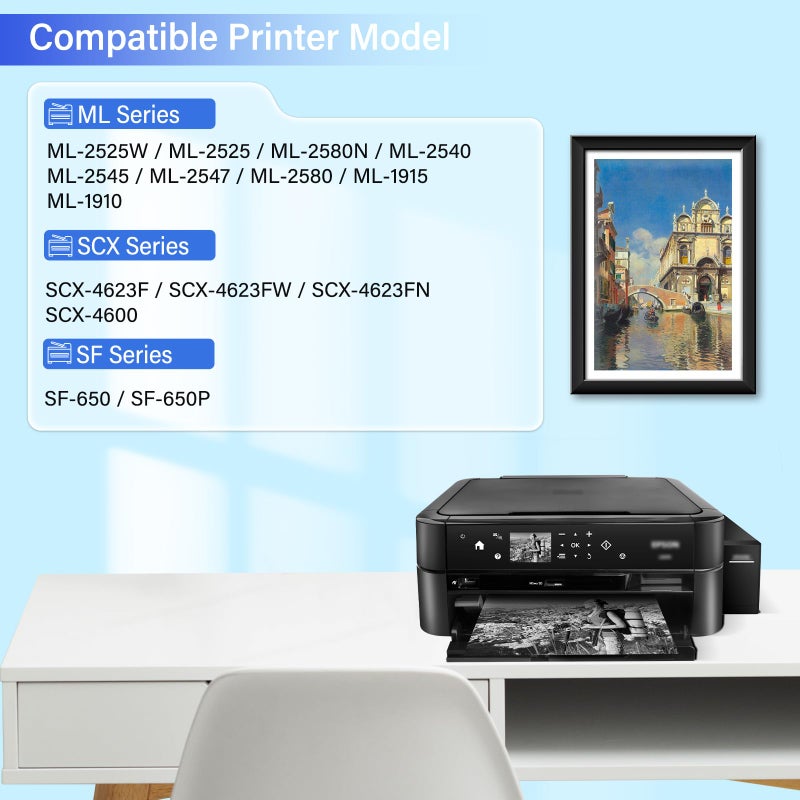 SuperInk Usuperink MLT-D105L Compatible Toner Cartridge Replacement for Samsung MLTD105L 105L Use with ML-2525 ML-2545 SCX-4623F Printer (Black, 1 Pack) - Image 2